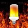 Flame009 LED E27 Flame Light Fire Atmosphere Decorative Lamp  -  WHITE