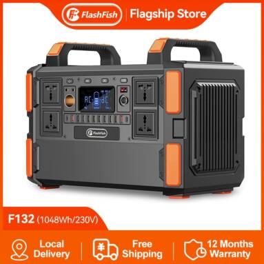 €784 with coupon for FlashFish F132 1000W Portable Power Station from EU CZ warehouse BANGGOOD
