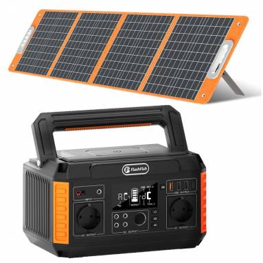 €604 with coupon for FlashFish P60 560W  Power Station With 100W Foldable Solar Panel from EU CZ warehouse BANGGOOD