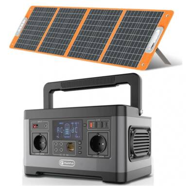 €407 with coupon for FlashFish P63 500W Portable Power Station With 100W Foldable Solar Panel from EU CZ warehouse BANGGOOD