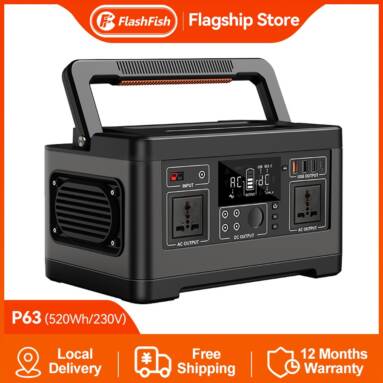 €434 with coupon for Flashfish P63 Portable Power Station from EU warehouse TOMTOP