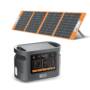 FlashFish QE01D UPS 600W 448Wh Portable Power Station LiFePO4 Lithium Battery Pack with 1Pc TSP 18V 100W Foldable Solar Panel