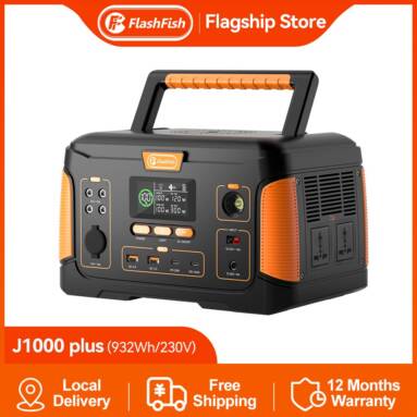 €729 with coupon for Flashfish J1000 Plus 1000W Portable Power Station from EU warehouse GEEKBUYING