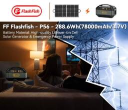 €149 with coupon for Flashfish P56 Portable Power Station from EU warehouse GEEKBUYING