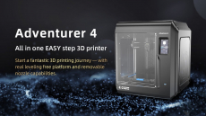 €736 with coupon for Flashforge Adventurer 4 3D Printer Auto Leveling High Temperature Detachable Nozzle from EU warehouse GEEKBUYING