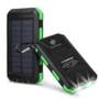 Floureon 10000mAh Solar Power Bank Green - GREEN