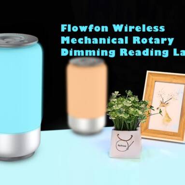 $34 with coupon for Flowfon Wireless Reading Bedside Lamp Rotary Dimming Light from GEARBEST