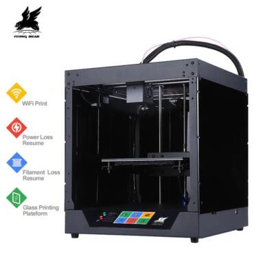 $319 with coupon for Newest Flyingbear-Ghost 3D Printer Full Metal Frame High Precision Glass Platfo – BLACK EU from Gearbest