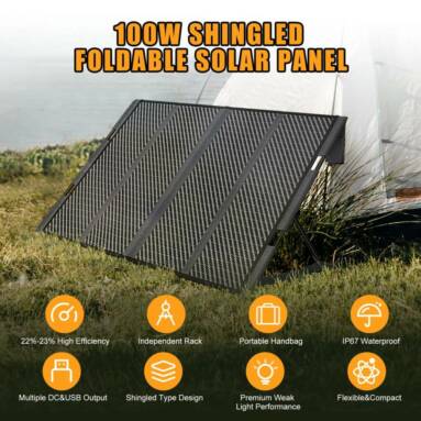 €90 with coupon for Foursun 18V 100W Portable Solar Panel from EU CZ warehouse BANGGOOD