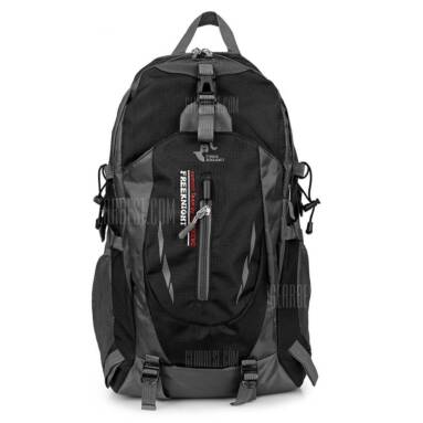 $14 with coupon for Free Knight Outdoor Hiking Bag Water Resistant Backpack  –  BLACK from GearBest