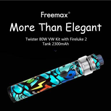 $39 with coupon for Freemax Twister 80W Kit with Fireluke 2 Tank 2300mAh – CHESTNUT RED from GearBest