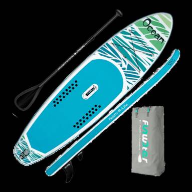 €239 with coupon for FunWater ADVENTURE-OCEAN Inflatable Stand Up Paddle Board 350x84x15cm with Complete Accessories Waterproof Bag from EU warehouse GEEKBUYING