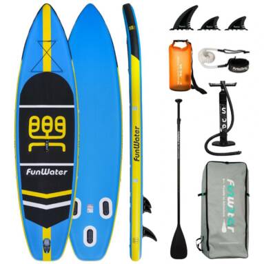 €167 with coupon for FunWater Inflatable Stand Up Paddle Board Surfboard SUPFW03B from EU CZ warehouse BANGGOOD