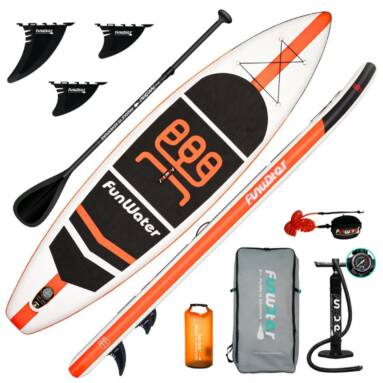 €160 with coupon for FunWater Inflatable Stand Up Surfboard Paddle Board SUPFW03A from EU warehouse BANGGOOD