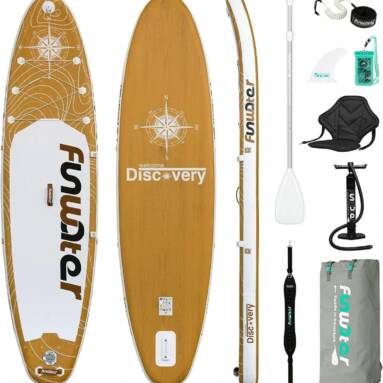 €218 with coupon for FunWater Inflatable Ultra-Light (17.6lbs) Paddle Board SUPFW12A from EU CZ warehouse BANGGOOD