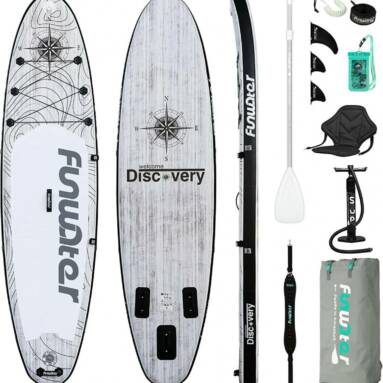 €230 with coupon for FunWater Inflatable Ultra-Light (17.6lbs) Paddle Board SUPFW12B from EU CZ warehouse BANGGOOD