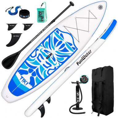 €216 with coupon for FunWater Inflatable Ultra-Light (17.6lbs) Stand Up Surfboard SUPFR03A from EU CZ warehouse BANGGOOD