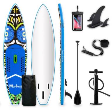 €255 with coupon for Funwater Racing Roard Monkey 132*33*6 Inch Inflatable Stand Up Paddling Board Maximum Load 150kg with Accessories from EU warehouse GEEKBUYING