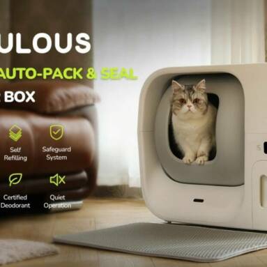 €389 with coupon for Furbulous Automatic Self-Cleaning and Self-Packing Cat Litter Box from EU warehouse GEEKBUYING (free gift)