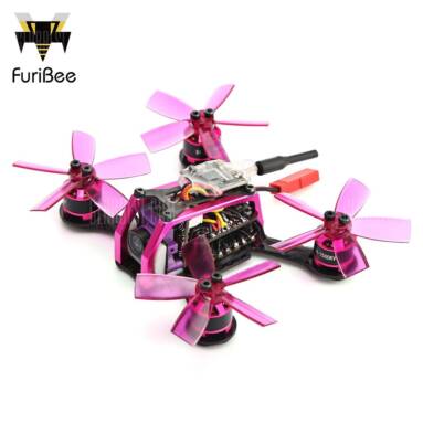 $109 with coupon for FuriBee GT 90MM Fire Dancer Micro FPV Racing Drone  –  BNF WITH FRSKY RECEIVER  COLORMIX from GearBest