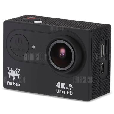 $34 with coupon for Furibee H9R 4K Ultra HD Action Camera  –  BLACK from GearBest