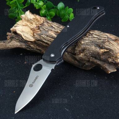 $15 with coupon for GANZO G734-BK Liner Lock 58HRC Pocket Knife  –  BLACK from GearBest