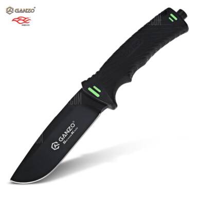 $22 flashsale for GANZO G8012 – BK Fixed Blade Knife with Sharper  –  BLACK from GearBest