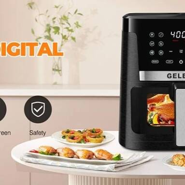 €84 with coupon for GELEIPU DL27 7.5 Quarts Air Fryer from EU warehouse GEEKBUYING