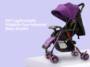 GIFT Lightweight Foldable Four-wheeled Baby Stroller - BUTTERFLY BLUE
