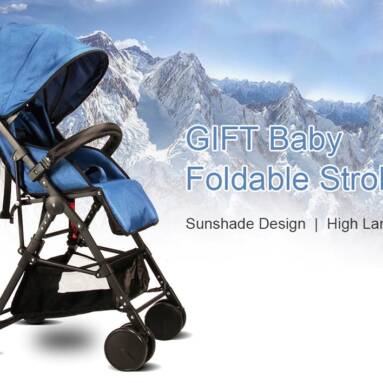$65 with coupon for GIFT Lightweight High Landscape Foldable Stroller from GearBest