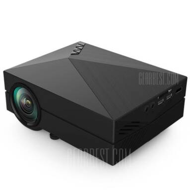 $63 flashsale for GM60 LCD Projector 1000LM 800 x 480 Pixels Portable 1080P Multimedia Player  –  EU PLUG  BLACK from GearBest