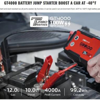 €129 with coupon for GOOLOO GT4000 Jump Starter from EU warehouse GEEKBUYING
