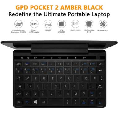 $629 with coupon for GPD Pocket 2 Amber Black 7 Inch Touch Screen Mini Portable Laptop UMPC Tablet PC Windows 10 System – Black Intel Celeron 8GB RAM 256GB Storage from CN / US warehouse GEARBEST