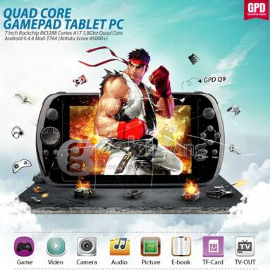 $12 for GPD Q9 7 Inch Android 4.4 Gamepad from Geekbuying