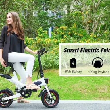 €349 with coupon for GUANGYA Y1 Smart Folding Bike Electric Moped Bicycle – BLACK from GearBest