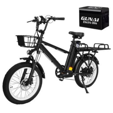 €1159 with coupon for GUNAI GN66 Fat Tires Electric Bicycle from EU CZ warehouse BANGGOOD