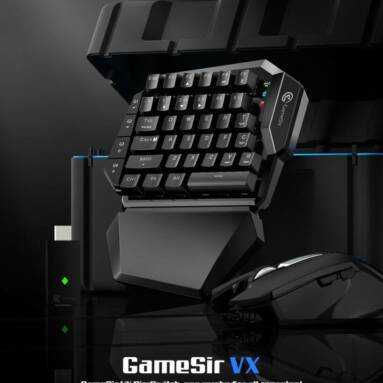 $85 with coupon for GameSir VX E-sports AimSwitch Wireless Gaming 2.4G Keyboard Mouse Combo For PS4 / PS3 / Switch / Xbox One / PC – Black from GEEKBUYING