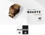 Gear Geometric Steel Band Quartz Watch - BLACK 