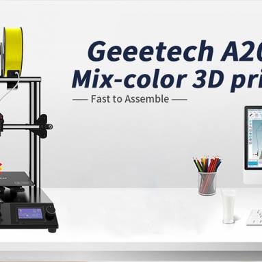 €172 with coupon for Geeetech® A20M Mix-color 3D Printer EU CZ ES WAREHOUSE from BANGGOOD