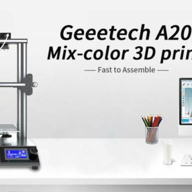 €338 with coupon for Geeetech® A20T Mix-Color 3D Printer with 250*250*250mm Printing area/Triple Extruder/3 in 1 Nozzle/Filament Detector/Power Resume/Open Source Mainboard/Support Wifi Connection and Auto Leveling from EU CZ warehouse BANGGOOD