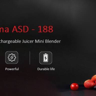 $32 with coupon for Gocomma ASD – 188 Portable USB Rechargeable Juicer Mini Blender from GEARBEST