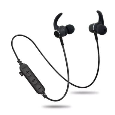 $10 flashsale for Gocomma Noise Cancelling Bluetooth Wireless Sports Headset with TF Slot  –  BLACK from GearBest