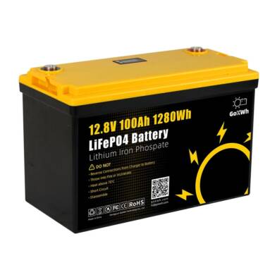 €218 with coupon for Gokwh 12.8V 100AH LiFePO Lithium Battery from EU warehouse BANGGOOD