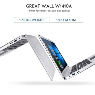 $189 with coupon for Great Wall W1410A Laptop from GearBest