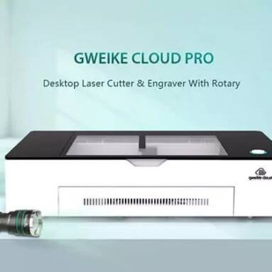 €3259 with coupon for Gweike Cloud Pro 50W Desktop Laser Cutter Engraver with Rotary Roller from EU warehouse GEEKBUYING