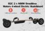 H2C 2 x 800W Brushless Motors 4-wheel Electric Skateboard