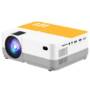 H3 LCD 2400 Lumens Video Projector Support 1080P Wired Mobile Phone Mirroring - WHITE EU PLUG