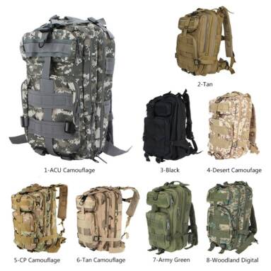 $4.99 OFF 30L Outdoor Military Backpack,shipping from UK Warehouse $4.99(Code:UKOFF50) from TOMTOP Technology Co., Ltd