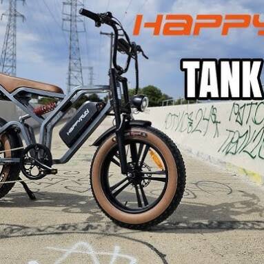 €1089 with coupon for HAPPYRUN TANK G60 Electric Bike from EU Germany warehouse TOMTOP