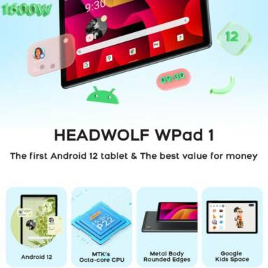 $124 with coupon for HEADWOLF WPad 1 Helio P22 MT6762 Octa Core 4GB RAM 128GB ROM 10.1 Inch 4G LTE Google Kids Space Android 12 Tablet from BANGGOOD